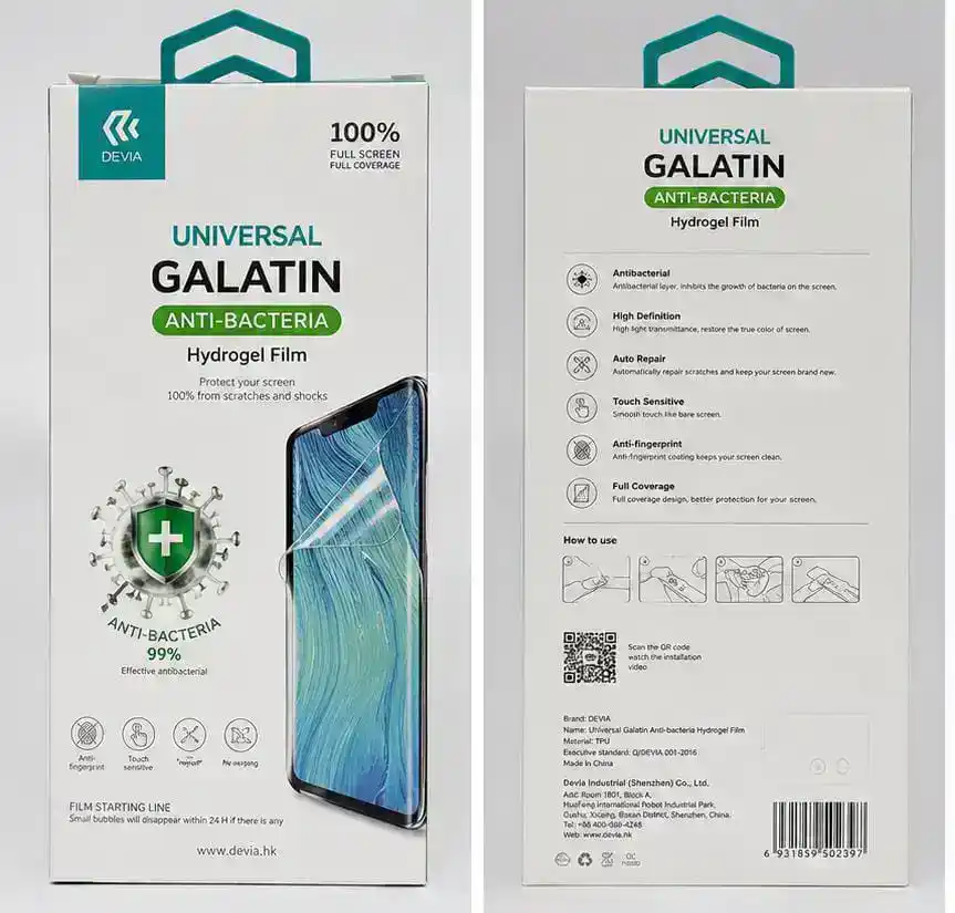 SCREEN DEVIA UNIVERSAL GALATIN ANTI-BACTERIA