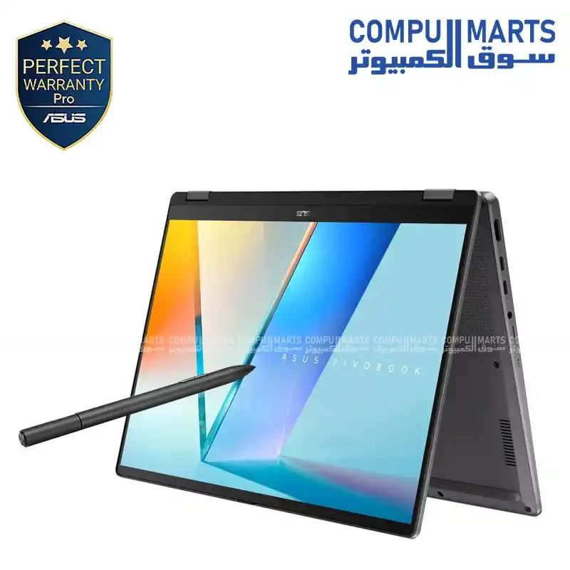ASUS Vivobook 14 Flip TP3407SA-SG157W Core Ultra 7 256V / 16GB RAM / 512GB SSD / Intel Arc / 14" OLED Touch / Windows 11 – Stylus Included