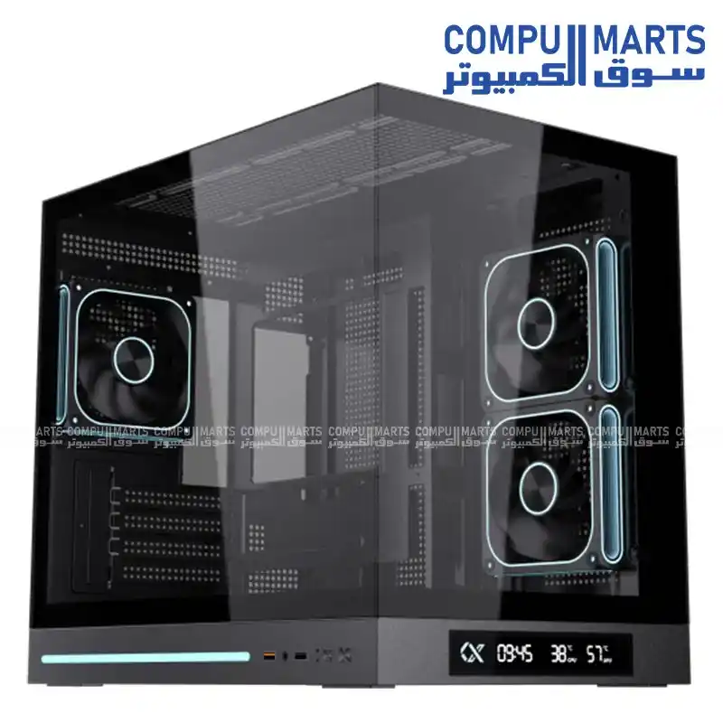 Xigmatek Cloud M DGT 3AF Digital LCD 3 Fan ARGB PWM BTF Micro Tower Case