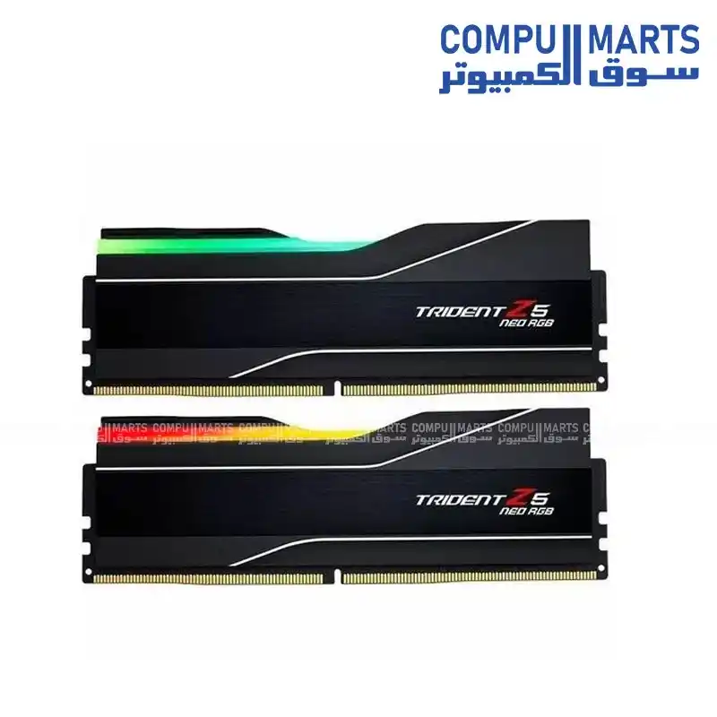 G.SKILL Trident Z5 Neo RGB 64GB (2x32GB) DDR5 6000MHz CL36 Desktop Memory Kit AMD EXPO Intel XMP 3.0 F5-6000J3636F32GX2-TZ5NR