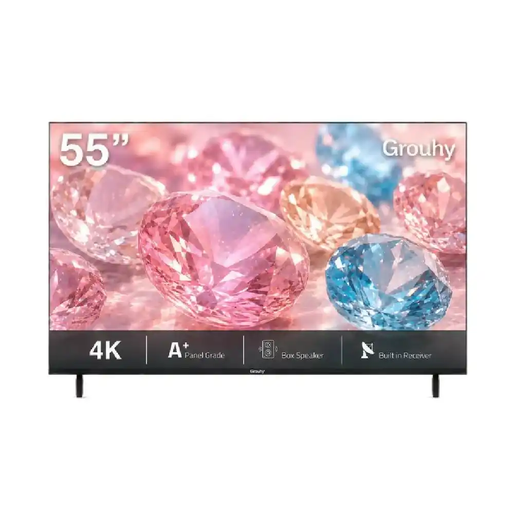 تلفزيون أندرويد 4K من جروهي 55 بوصة مع ريسيفر داخلي GLD55SAWOR.F