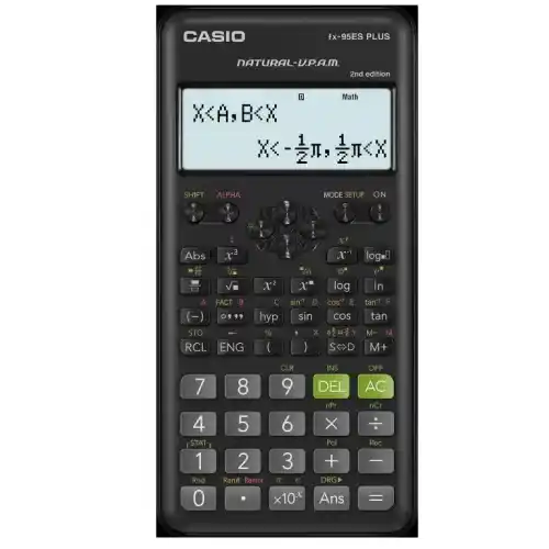 كاسيو آلة حاسبة مكتبية رقمية أسود FX-95ESPLUS-2-WDTV