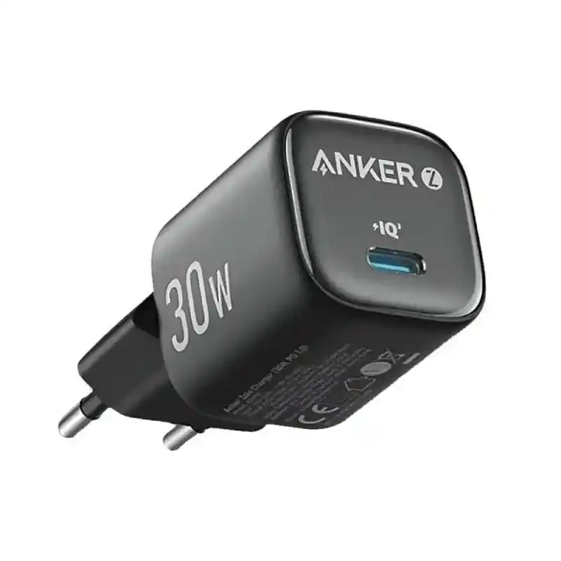 شاحن أنكر USB-C بقوة 30 واط، موديل A2698L11، شحن سريع - أسود