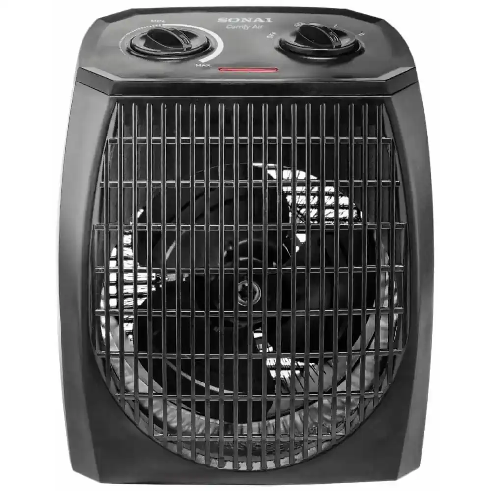 دفاية بمروحة سوناي Comfy Air، 2000 وات، اسود - MAR-909