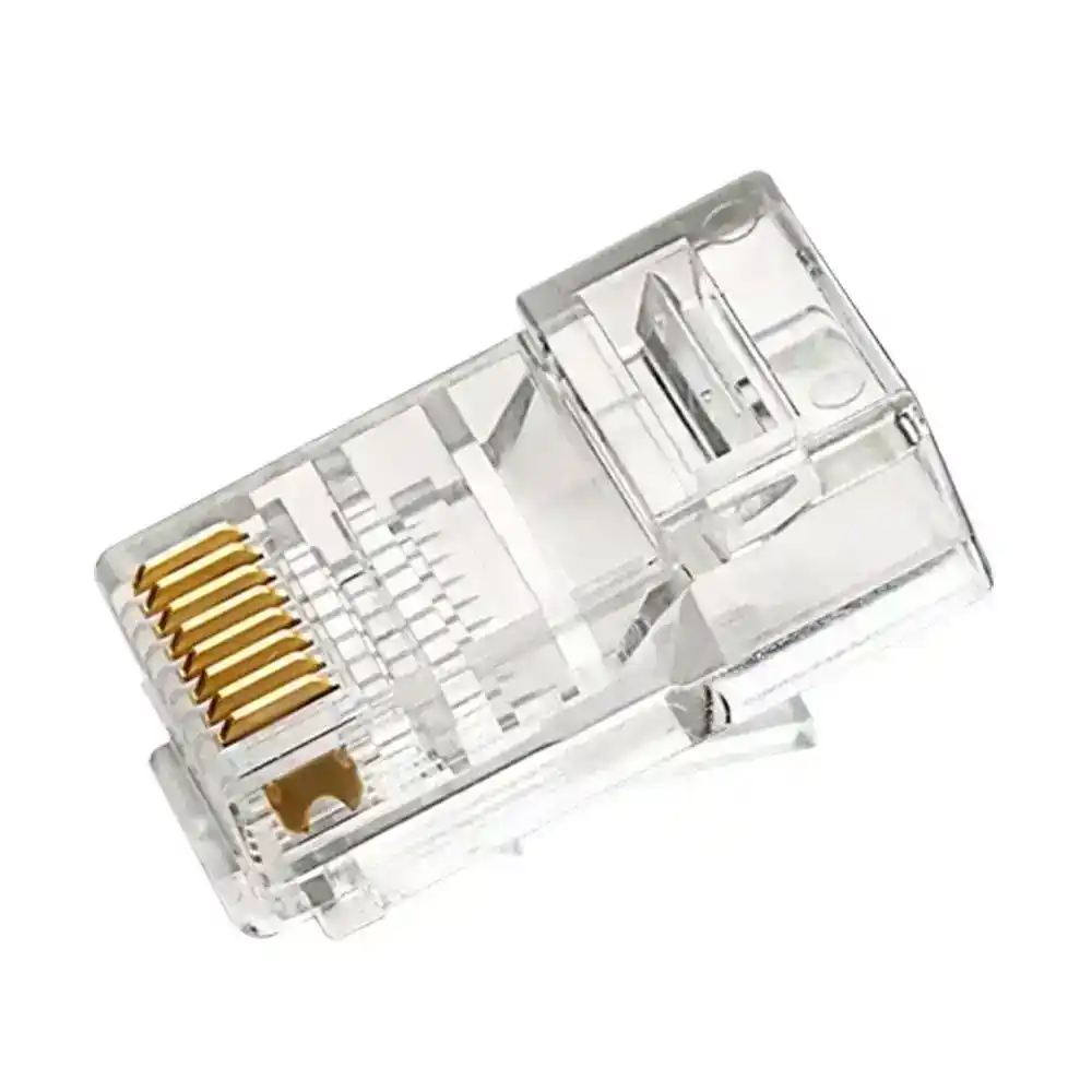 آر جي 45 بلاستيك 3 كوم Cat6 UTP (100 قطعة)