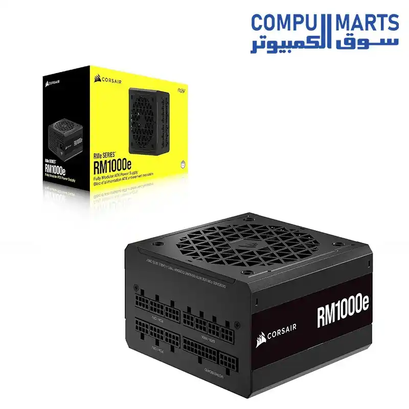 Corsair RM1000e 1000W PSU - 80 Plus Gold - ATX 3.1 - Fully Modular - 7 Years Warranty