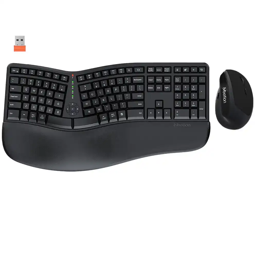 كيبورد + ماوس ميشن لاسلكي قابل للشحن كومبو إنجليزي وعربي Director C Ergonomic
