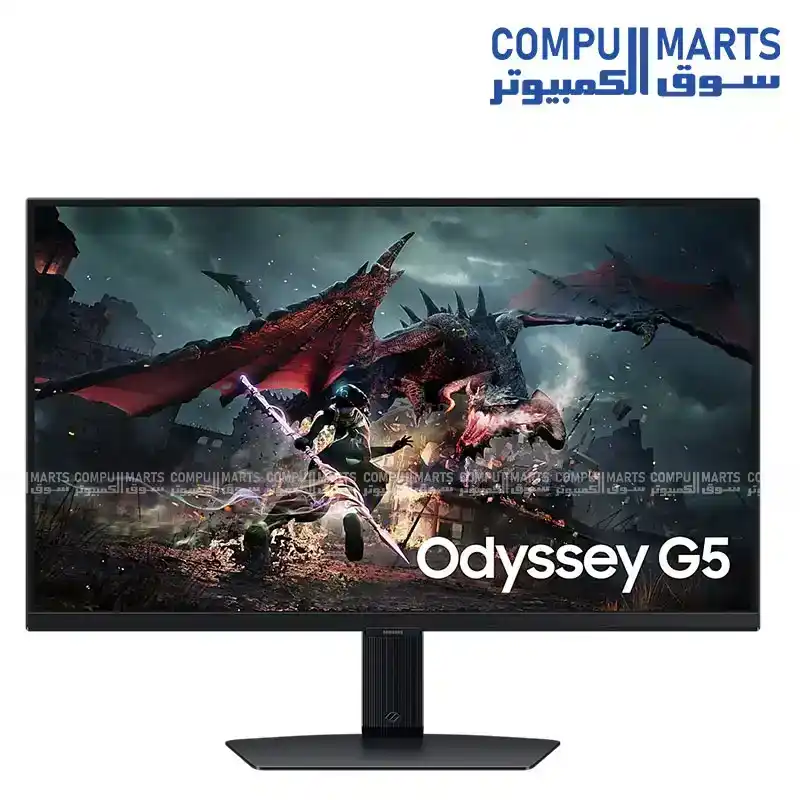 Samsung Odyssey G5 G50F LS27FG502EMXEG 27 Inch QHD Fast IPS Gaming Monitor 180Hz 1ms HDR10 FreeSync G-Sync Compatible