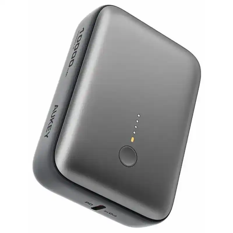 باور بانك اوكاي Spark Mini سلكي، 10000 مللي امبير، 1 منفذ, USB-C، رمادي - PB-Y55-GY