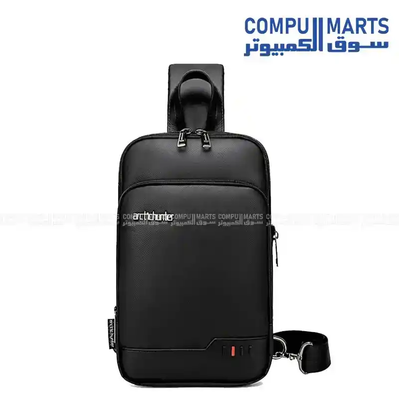 Arctic Hunter XB00113 Crossbody Bag 10" Tablet Capacity Water Resistant Black
