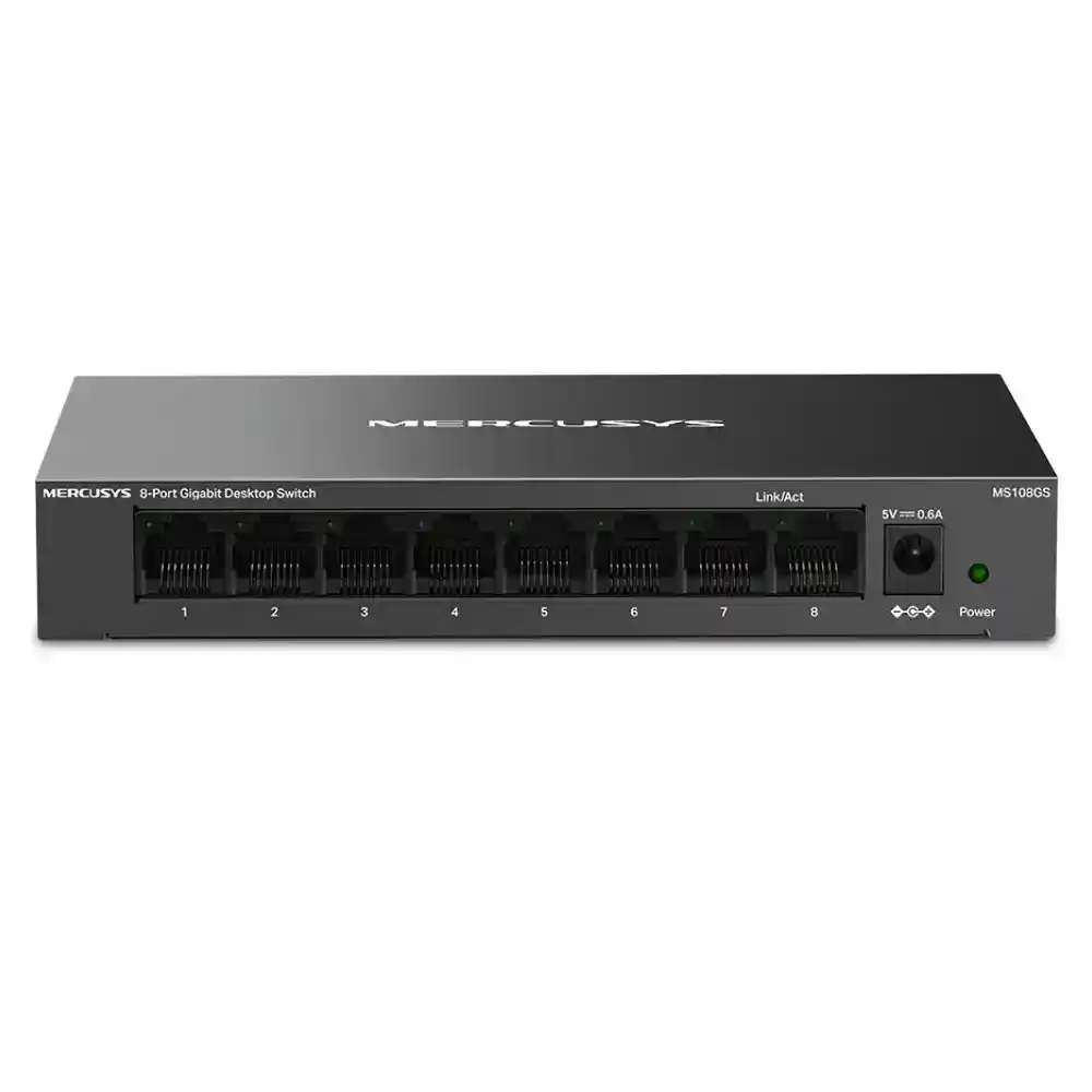سويتش ميركوسيس 8 منافذ 10/100/1000 ميجابات في الثانية MS108GS Unmanaged Desktop