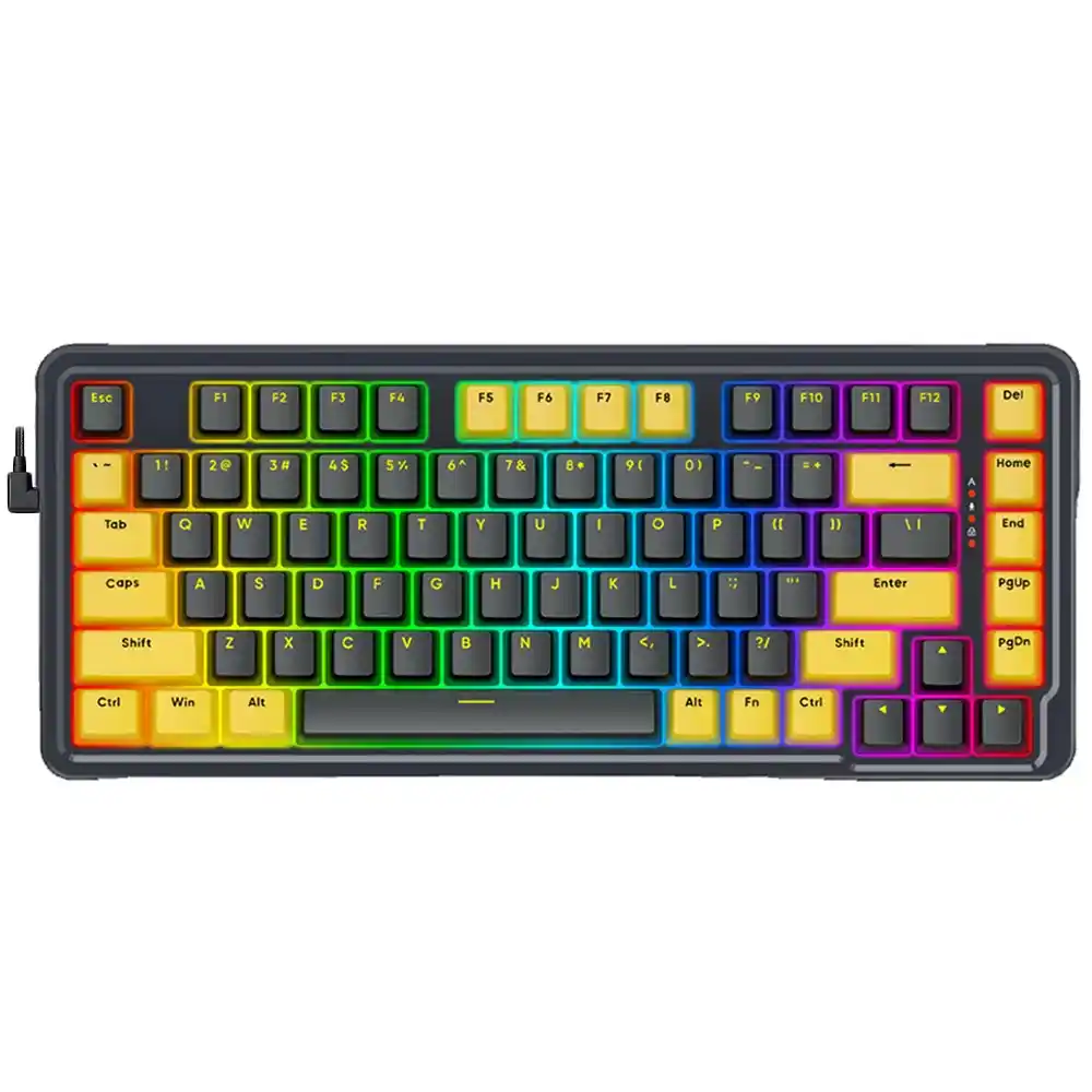 كيبورد ريدراجون سلكي RGB جيمنج إنجليزي وعربي ELF K649PY