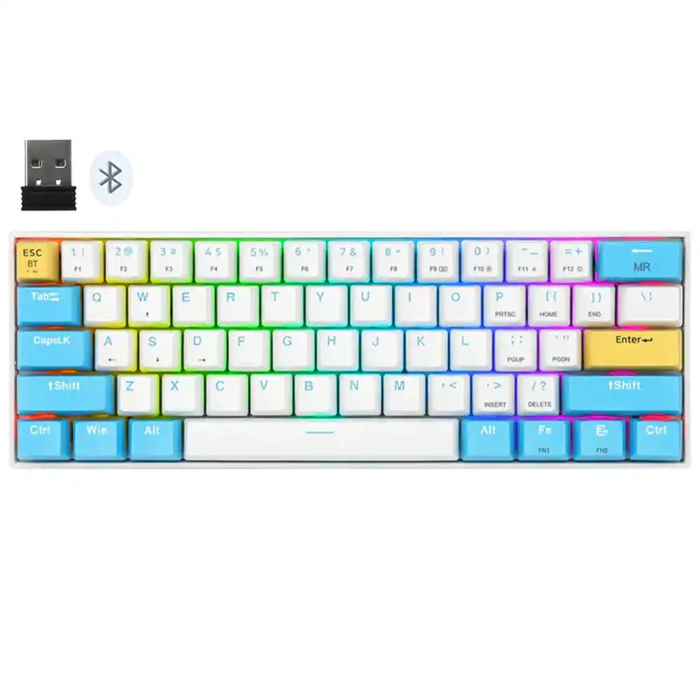 كيبورد ريدراجون سلكي و لاسلكي بلوتوث ثلاثي الوضع RGB جيمنج إنجليزي وعربي Draconic Pro K530W