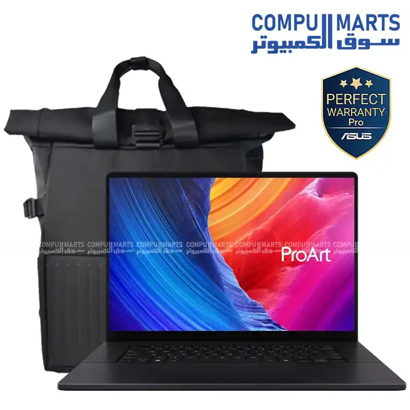 ASUS ProArt P16 H7606WP-RJ192WS Laptop – Ryzen AI 9 HX 370, RTX 5070 8GB, 64GB RAM, 2TB SSD, 16" 3K OLED 120Hz Touch – Windows 11