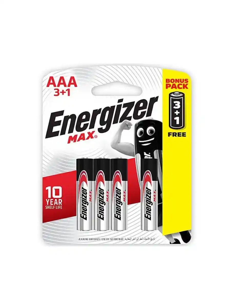 انرجايزر ماكس بطارية AAA 3+1 موديل 8888021205206