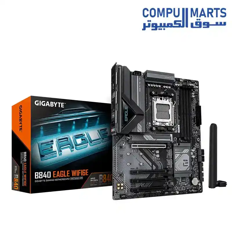 GIGABYTE B840 EAGLE WF6E ATX Motherboard AMD Socket AM5 DDR5 Wi-Fi 6E