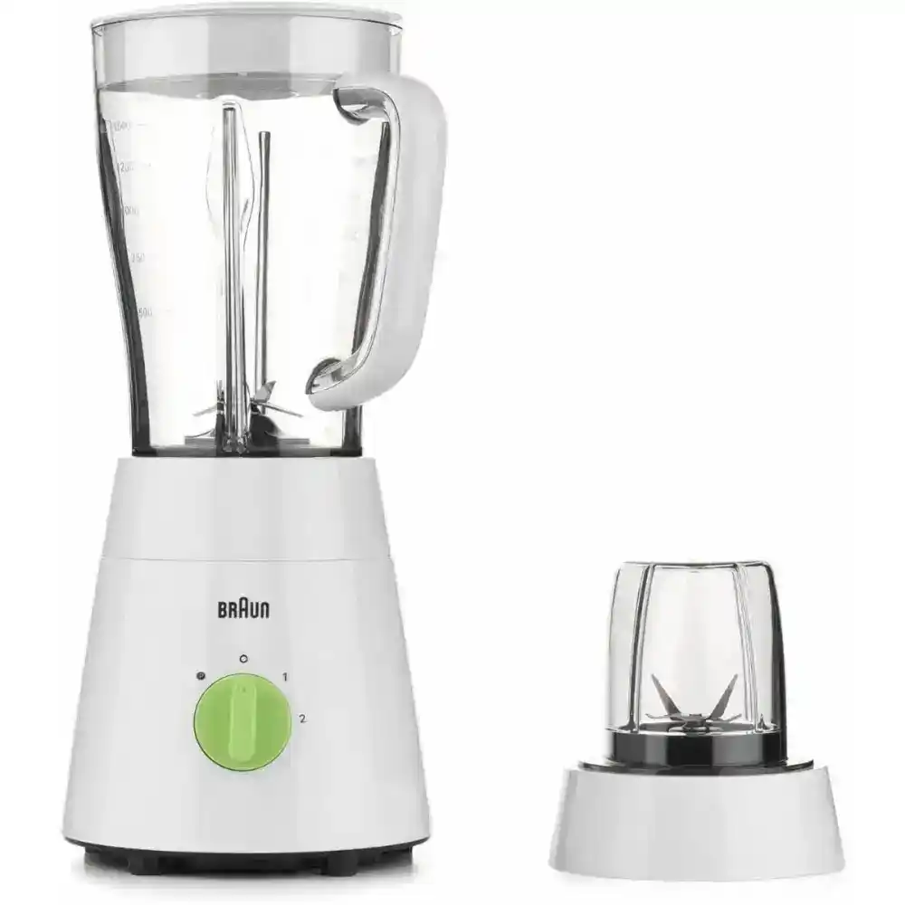 خلاط براون للمطبخ، 1.5 لتر، 500 واط، أبيض - JB0115WH