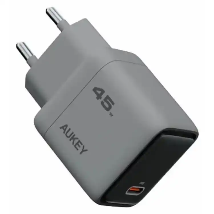 محول اوكاي Comet USB-C، بقوة 45 وات، رمادي - PA-C2-GY