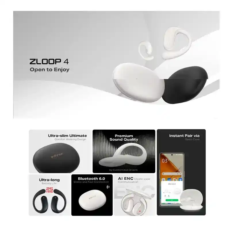 إنفينيكس سماعة ‎Buds ZLoop 4‎