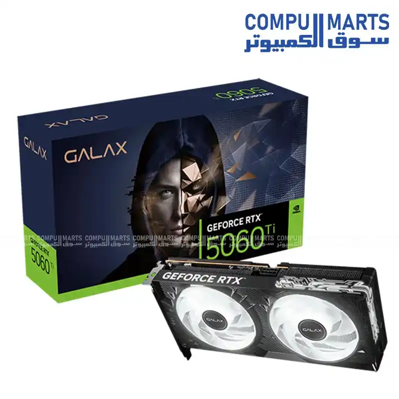 GALAX RTX 5060 Ti 8GB 1-Click OC White Graphics Card 8GB GDDR7 4608 CUDA Cores PCIe 5.0
