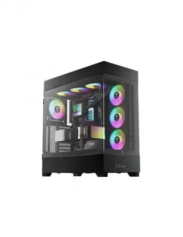 Case GAMDIAS ATLAS P1 BTF BLACK Two Side Glass