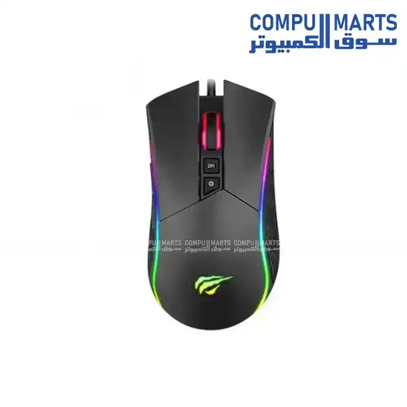 HAVIT MS1001S V2 RGB Wired Gaming Mouse 4800DPI Black