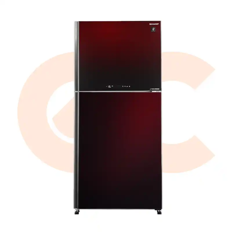 Best-Selling ثلاجة شارب 538 لتر انفرتر ديجيتال 2 باب أحمر موديل SJ-GV69G-RD | Available Now at EHAB Center Home Appliances