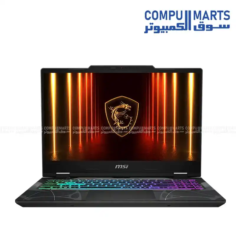 MSI Cyborg 15 B2RWEKG-895EG Gaming Laptop 15.6" FHD IPS 144Hz Intel Core 7 240H RTX 5050 8GB GDDR7 16GB DDR5 (8GB×2) 512GB SSD Windows 11 Home 64-bit Arabic – 9S7-15Q342-895