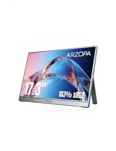 ARZOPA Z1C Plus 17.3" Portable Monitor – 1080P FHD Gaming Monitor