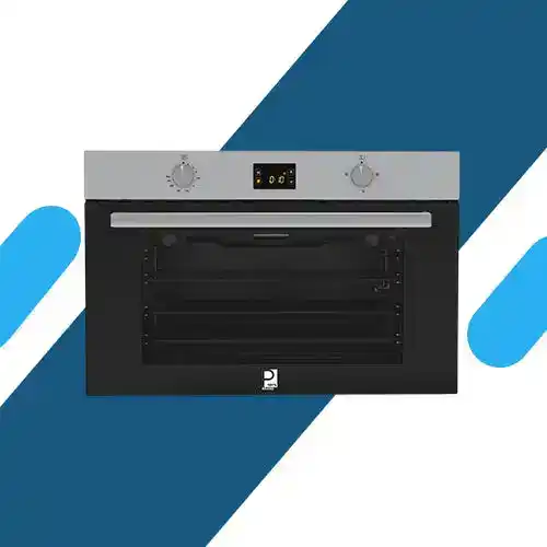 فرن غاز بلت إن ديجيتال بشواية 90 سم من بيورتي –  توزيع حراري مثالي سعة 98 لتر - موديل - KPT908GGD X
