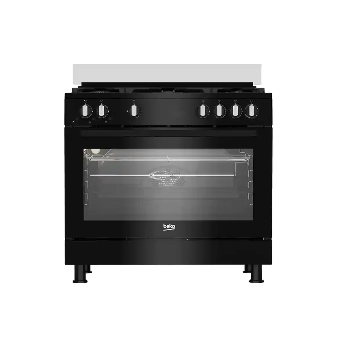 بوتاجاز بيكو غاز، 5 شعلة، 90 سم، أسود GGR 15115 DX NB - برتى سنتر