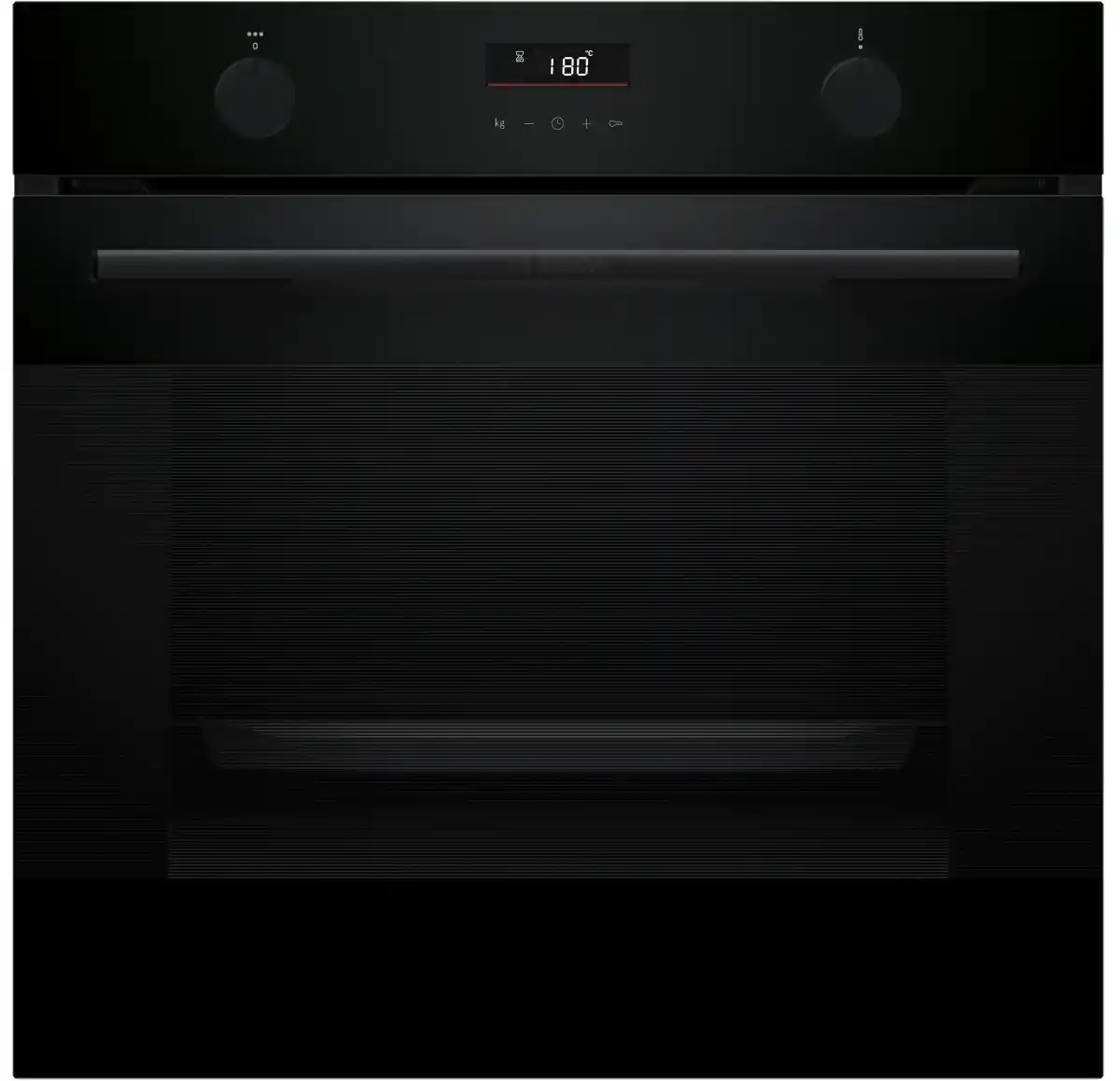 فرن كهرباء بلت ان BOSCH Series 4 مع وظيفة إضافة البخار، 60 × 60 سم، لون أسود HUA736EA0T