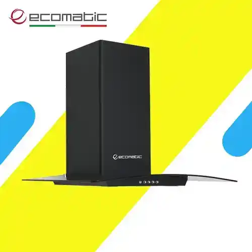 شفاط مطبخ حرف T إيكوماتيك 60 سم كريستال أسود – قوة شفط 750 م³/ساعة  – H6207KGBBK