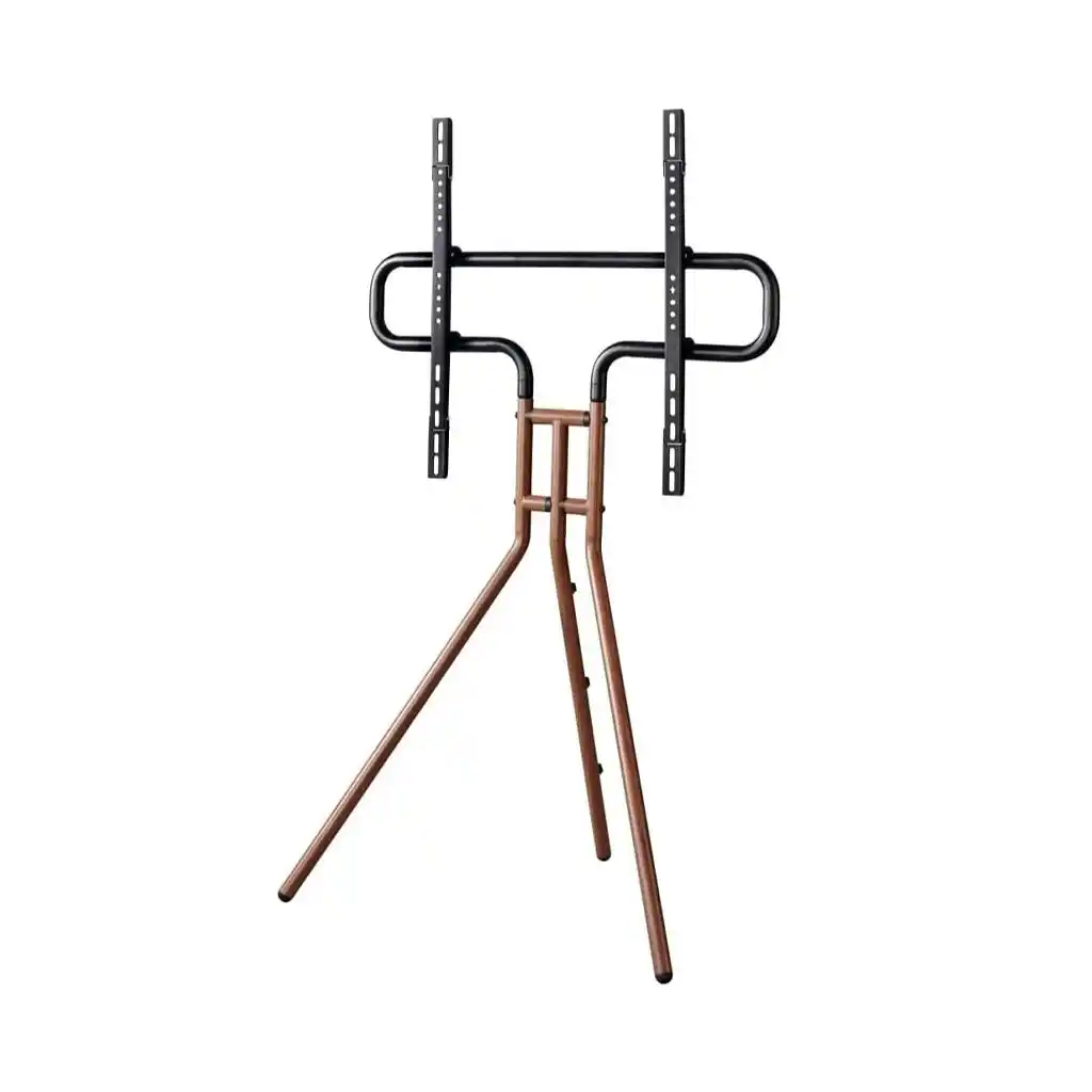 ستاند تلفزيون هاما أرضي بتصميم (Easel) مقاس 191 سم (75 بوصة) ارتفاع متغير - مظهر خشب الجوز