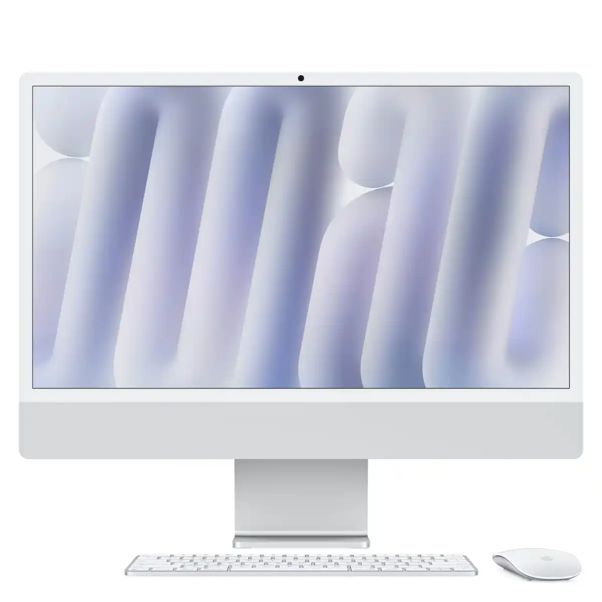 iMac مقاس 24 بوصة بشاشة Retina بدقة 4.5K: شريحة Apple M4 مع وحدة معالجة مركزية 8 أنوية ووحدة معالجة رسومات 8 أنوية، ووحدة تخزين SSD بسعة 256 جيجابايت - فضي