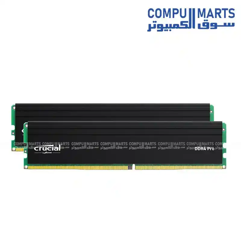 Crucial Pro 64GB (2x32GB) DDR4 3200MHz UDIMM Desktop RAM Kit CL22 – High Performance Memory