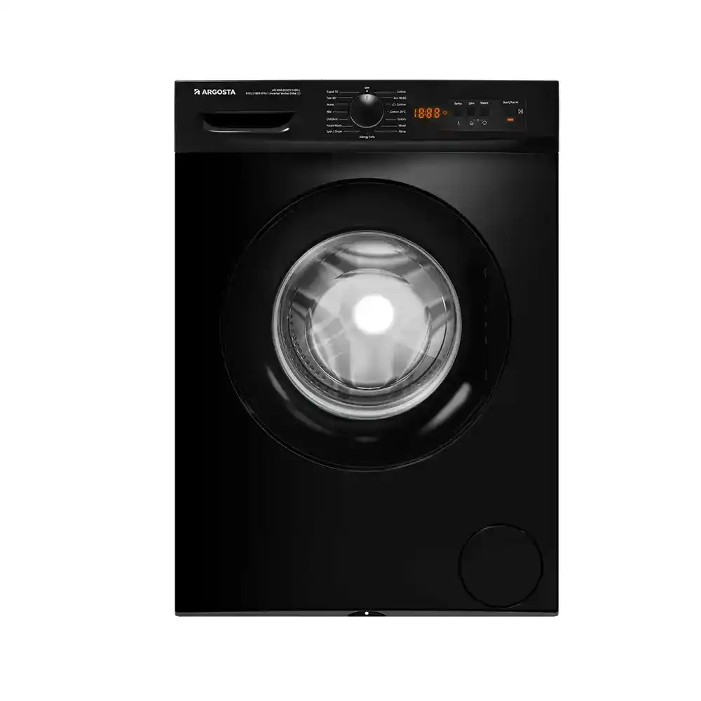 غسالة ملابس أرغوستا ذات تعبئة أمامية 8 كيلو غرام - AR-WM-8000SI1400-S