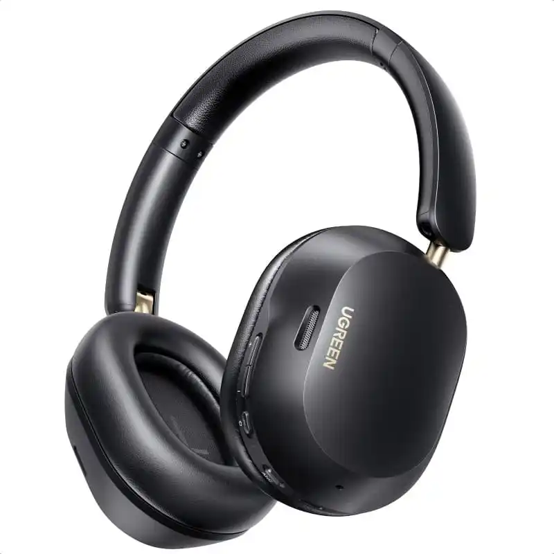 سماعة UGREEN HiTune Max 5C اللاسلكية Over-Ear بخاصية العزل للضوضاء (Hybrid ANC) – أسود