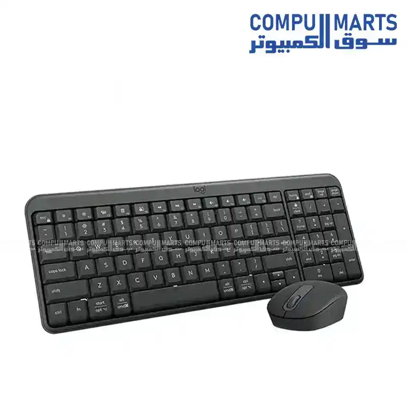 Logitech MK250 Graphite Wireless Keyboard and Mouse Combo ARA (101) 2.4GHz Bluetooth INTNL-973