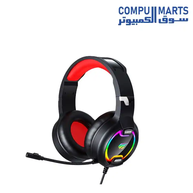 Havit H2233D RGB 3.5mm Stereo Gaming Headset With Mic For Mobile / PC / PS4/ PS5 / Xbox