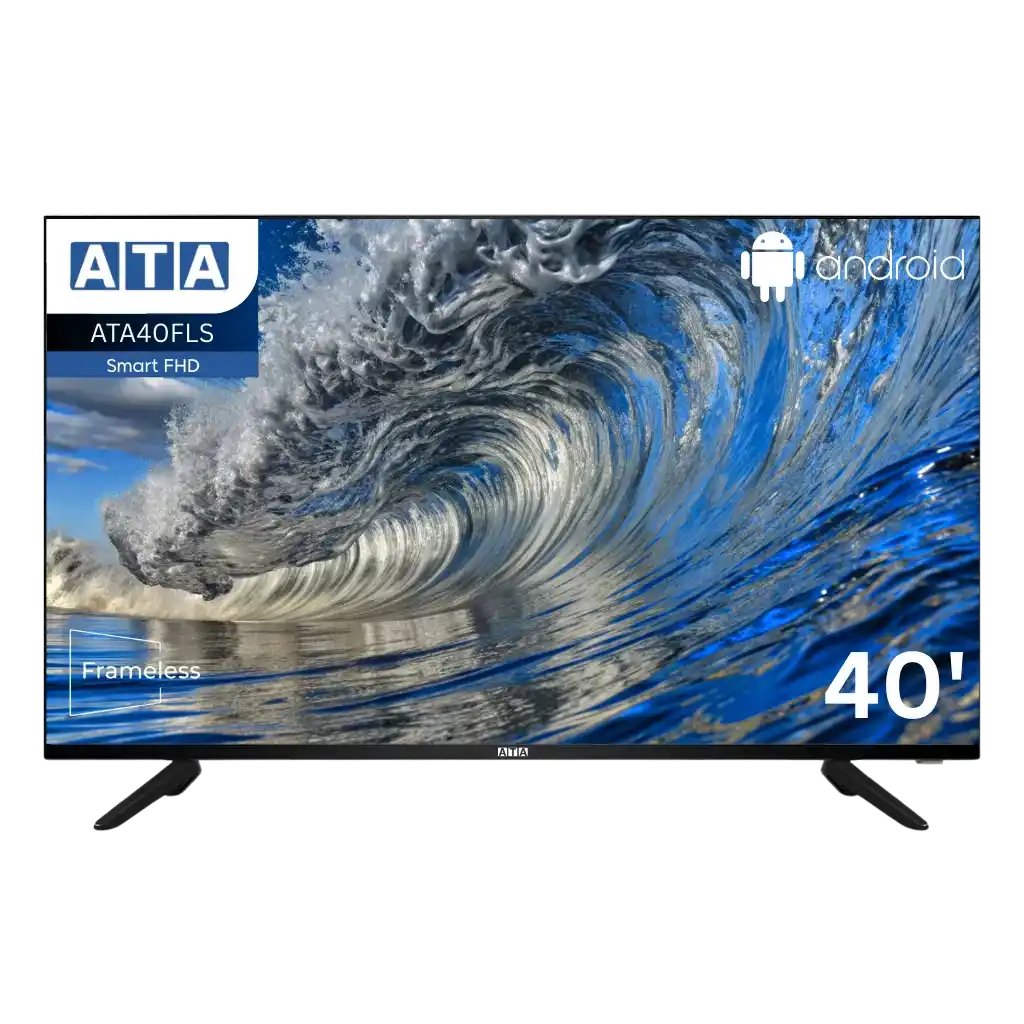 تليفزيون ATA سمارت 40 بوصه بدون اطار ATA40FLS