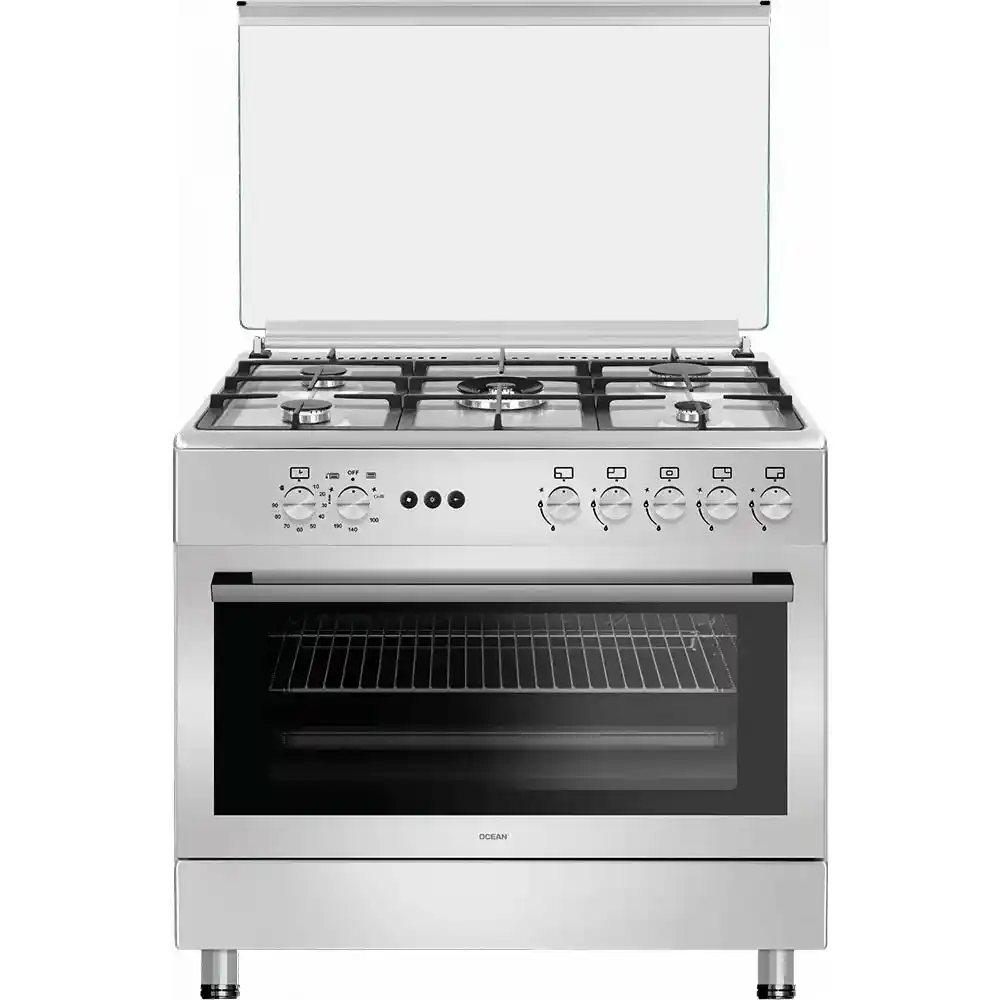 Ocean Gas Cooker 5 Burners 90 Cm Stainless OCGR 9650-15 IC