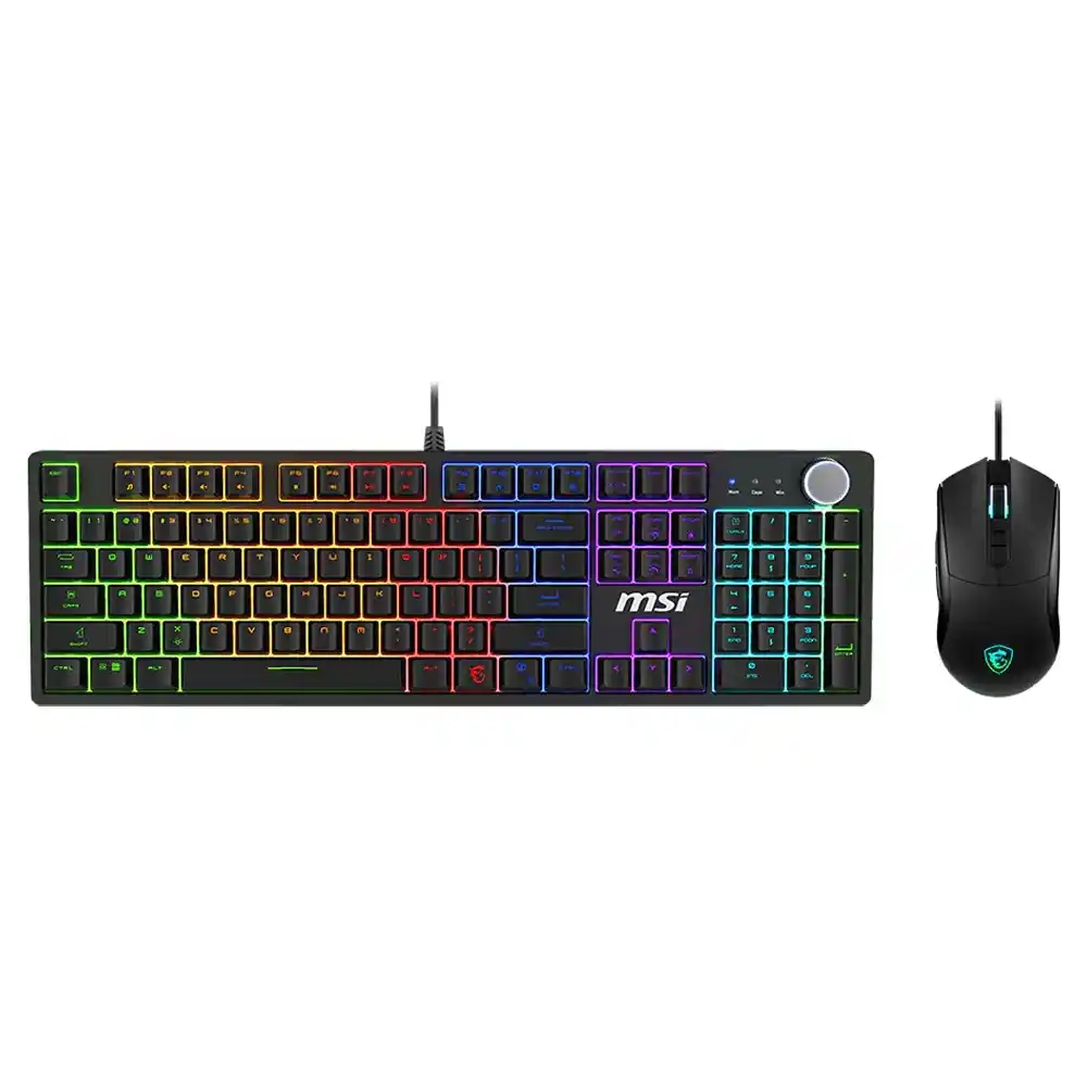 كيبورد + ماوس ام اس اى سلكي RGB جيمنج سويتش أحمر كومبو إنجليزي Forge GK320