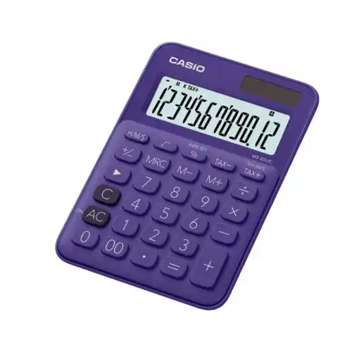 كاسيو الة حاسبة مكتبية لون بنفسجي MS-20UC-PL-N-DC