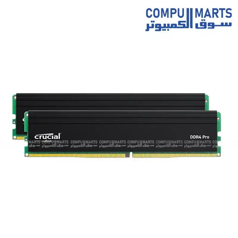 Crucial Pro 32GB (2x16GB) DDR4 3200MHz UDIMM Desktop RAM Kit CL22 – High Performance Memory