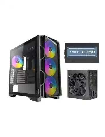 Case Antec AX1000 Lite 4Fan 120M ARGB + PSU Antec Atom B750 Bronze