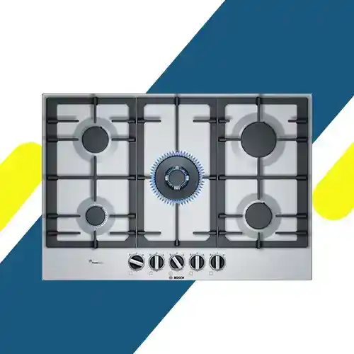 بوتاجاز غاز بلت إن بوش Series 6 – 75 سم فولاذ مقاوم للبصمات - PCQ7A5B90