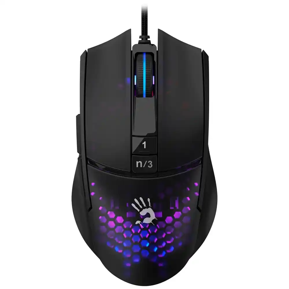 ماوس بلودي سلكي RGB جيمنج 12000 نقطة في البوصة L65 Max - خلية نحل