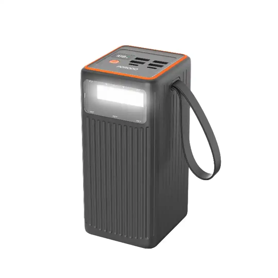 Porodo PD65W Power Bank 60000mAh with Flashlight - Black
