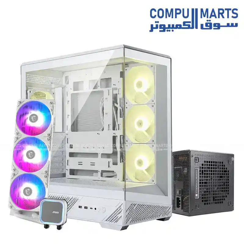 NOVA CPC 3 Bundle - MSI MAG PANO 130R PZ Case + Thermalright GT-1200W Power Supply + MSI MAG CORELIQUID A13 360 Liquid CPU Cooler